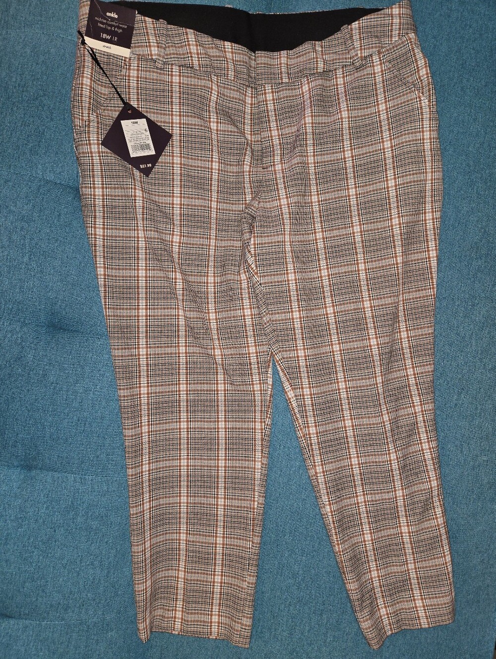 Ava & Viv US Womens Plus Size 18W Mid Rise Comfort Waist Ankle Pants NWT